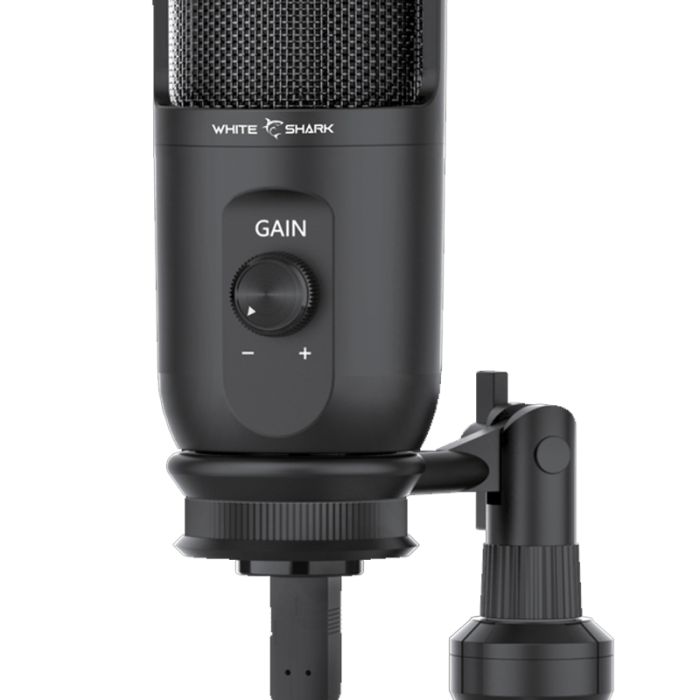 MICROPHONE GAMER WHITE SHARK TAUS - NOIR