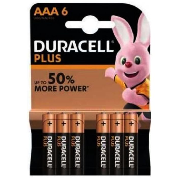 6 Piles DURACELL Plus Power AAA