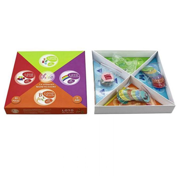 Pack Jouet Lotos Couleurs + Chiffres + Lettres + Fruits & légumes