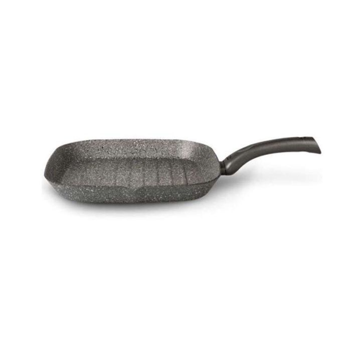 Poêle Grill TVS Mineralia Carre  Avec Thermostat 28CM - Gris