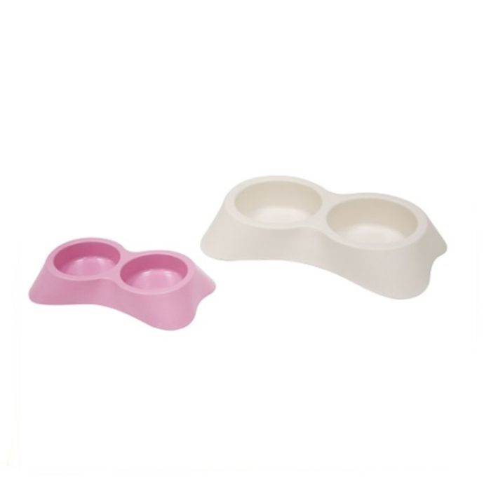 Double Gamelle Pour Chat - Plastique