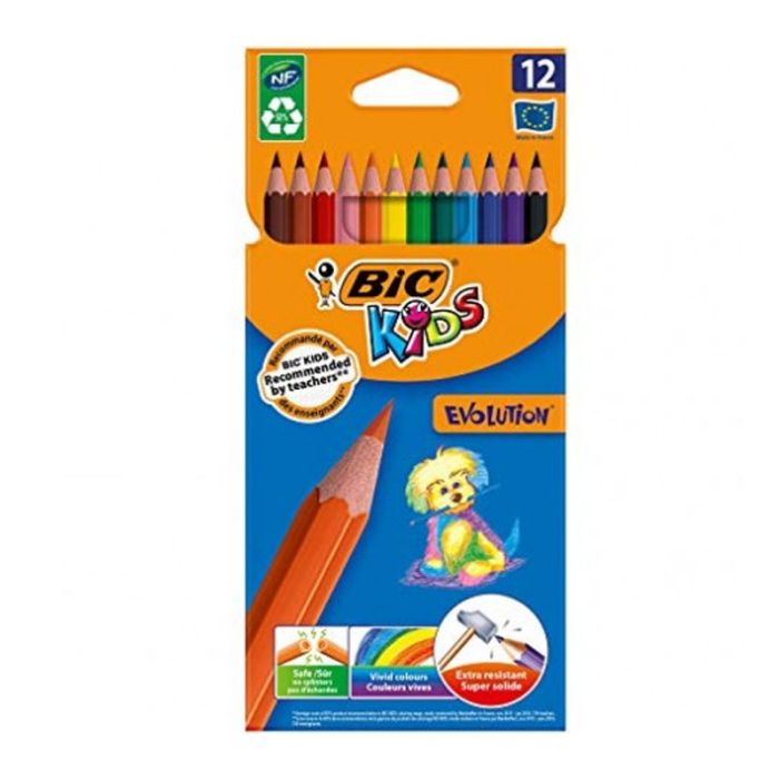 Pack de 12 Crayons Couleurs BIC ECOlutions 