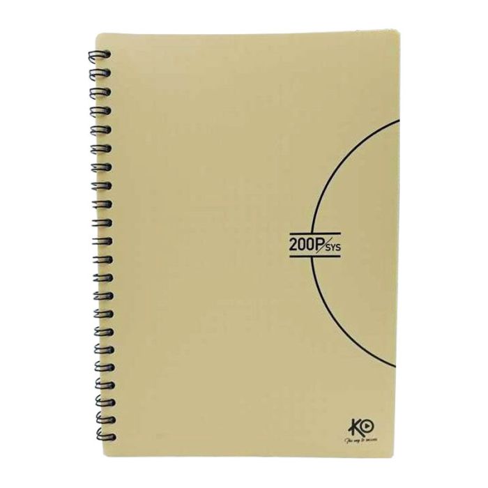 Cahier KO Wiro 200 Pages PF Avec Couverture Plastique Uni Pastel (8500439)