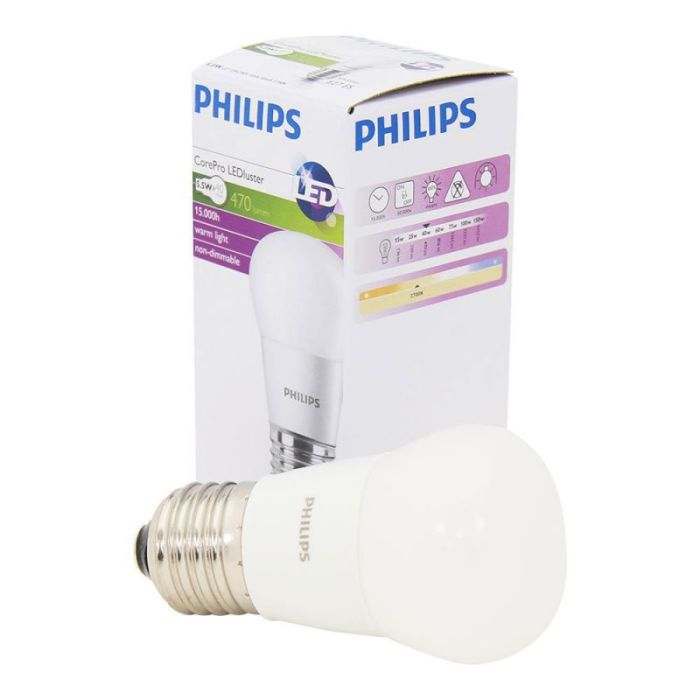 Lampe PHILIPS CorePro Led Luster 40w E27 - Blanc