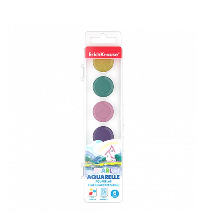 Box De 6 Couleurs De Peinture Aquarelles ERICHKRAUSE - Couleurs Assortis