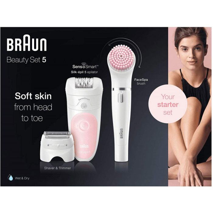 Épilateur BRAUN Silk-Epil 5 SES5-875BS pour visage et corps