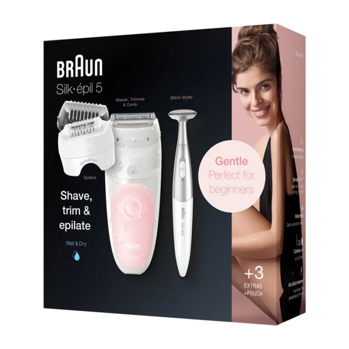 Épilateur Rechargeable BRAUN Série5 wet&dry - Rose