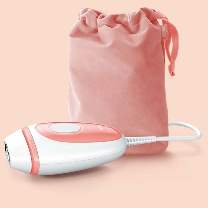 Épilateur BRAUN à Lumière Pulsée - Blanc&Rose (PL1014)