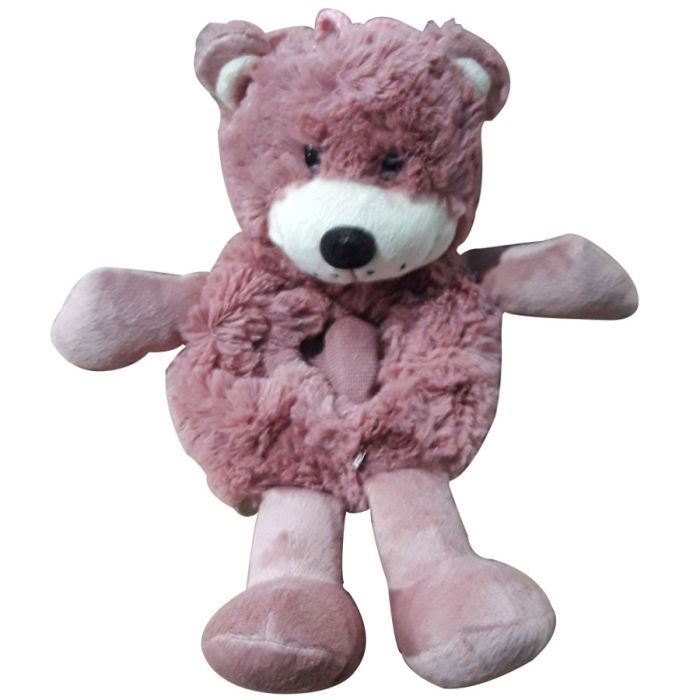 Horloge avec Ours en Peluche A122 Rose