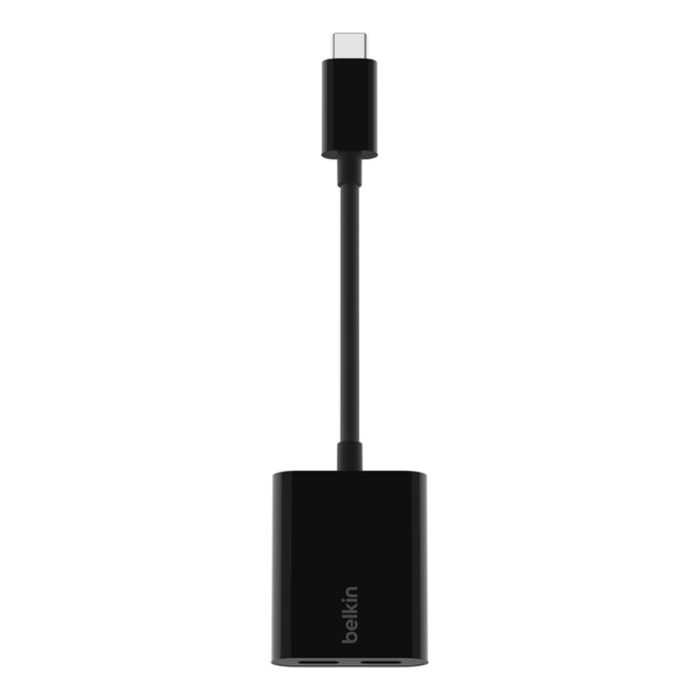 Adaptateur BELKIN USB-C audio + recharge - Noir