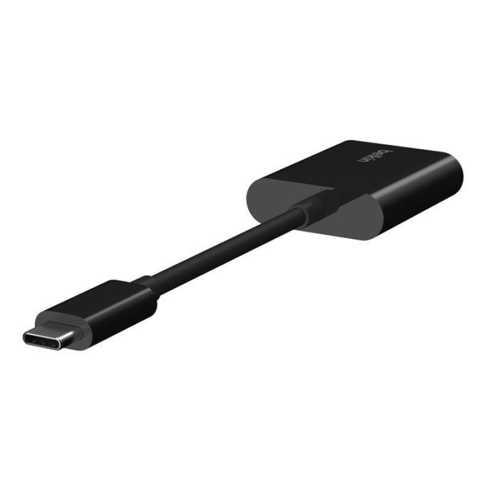 Adaptateur BELKIN USB-C audio + recharge - Noir