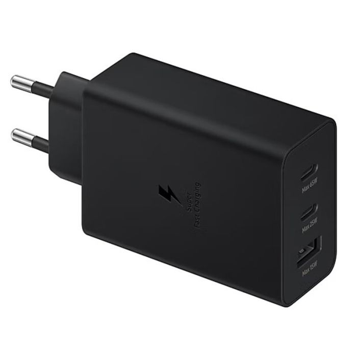 Adaptateur De Charge SAMSUNG Ultra Rapide 3 Ports 65W - Noir