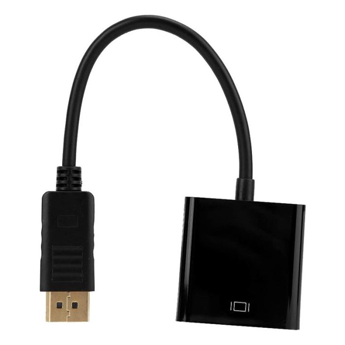 Adaptateur DisplayPort Vers VGA - Noir (L090501)