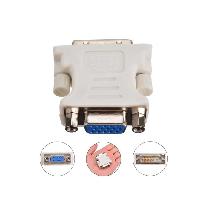 Adaptateur DVI Vers VGA - Blanc (L130010)