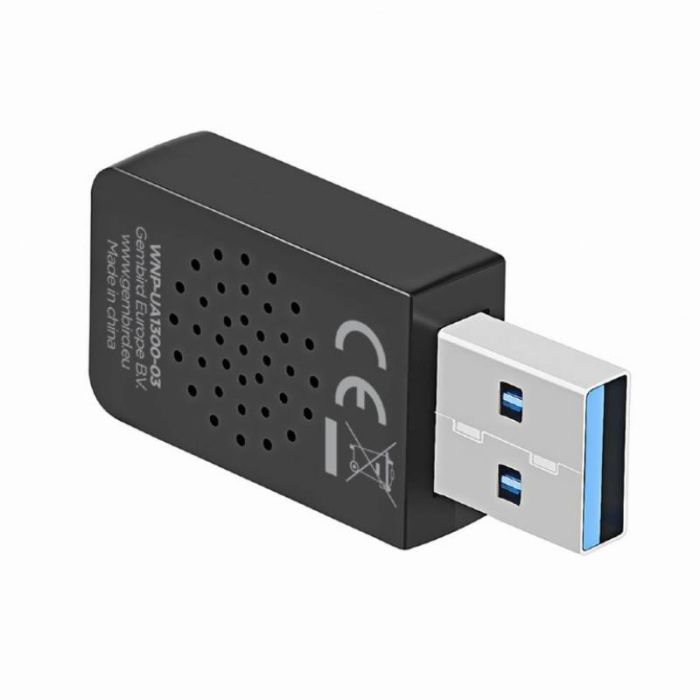 Adaptateur Wi-Fi USB GEMBRID AC1300 à double bande compact