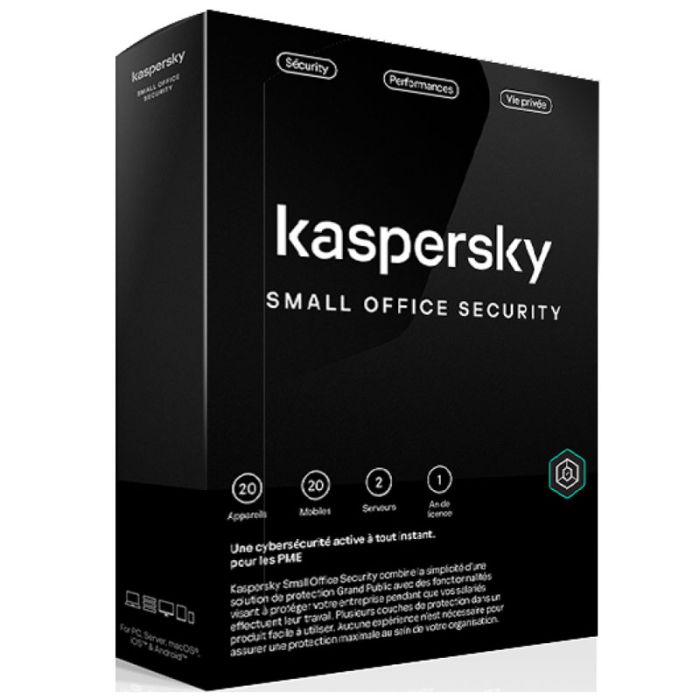 AntiVirus Kaspersky Small Office Security 8.0 (20 Postes + 2 Serveurs)