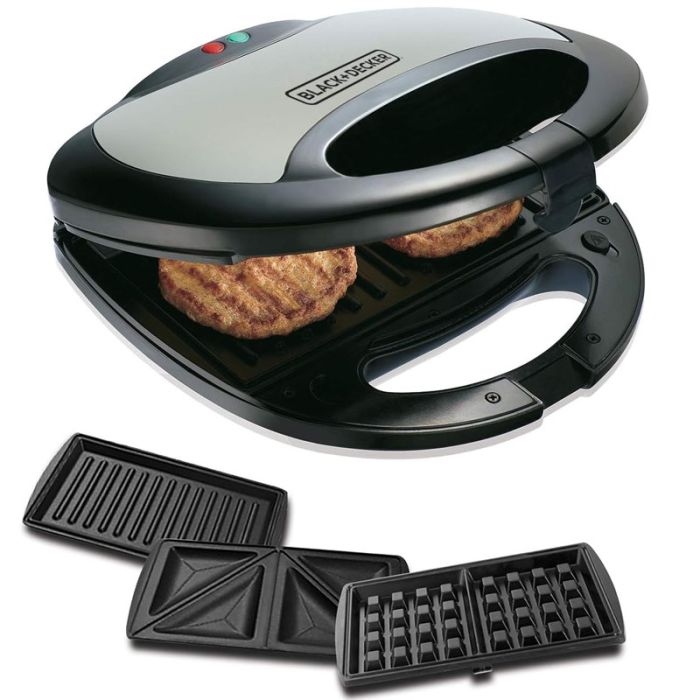 Appareil De Cuisson 3EN1 BLACK&DECKER 750W - Noir