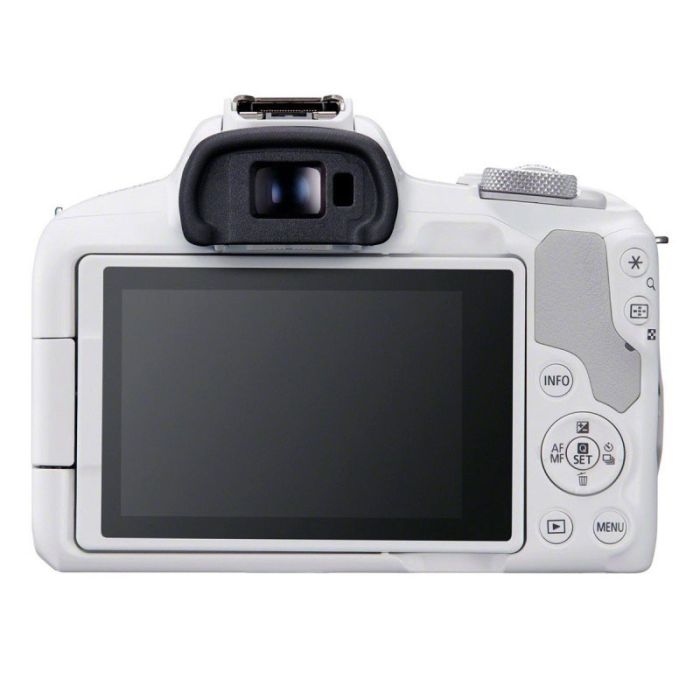 Appareil Photo Hybride CANON EOS R50 + Objectif RF-S 18-45 S Blanc 