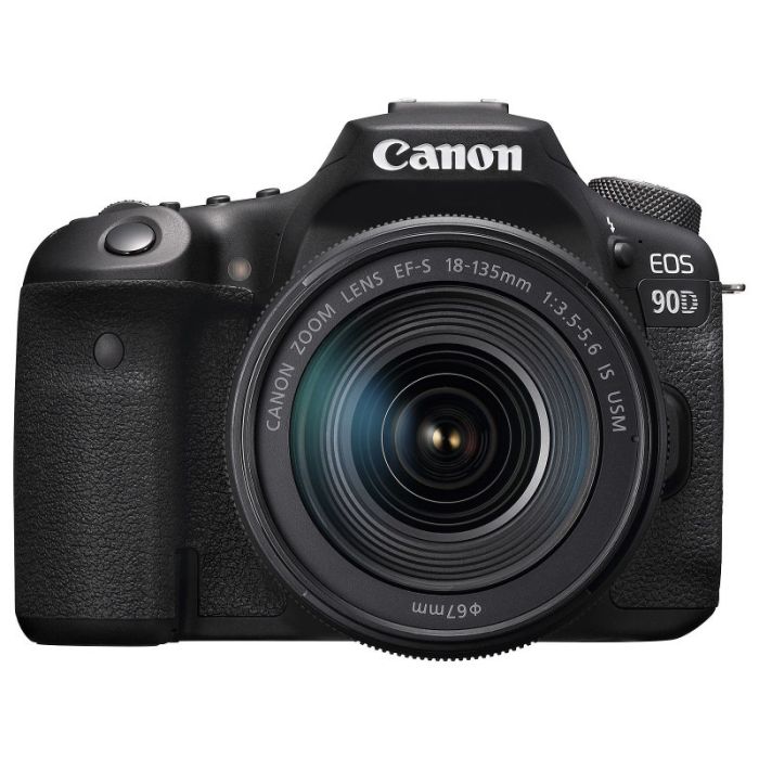 
Appareil Photo Reflex CANON EOS 90D + Objectif 18-135mm IS U EU26 - Noir
