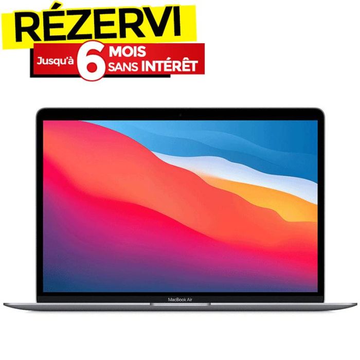 APPLE MacBook Air M1 8Go 256Go SSD - Gris