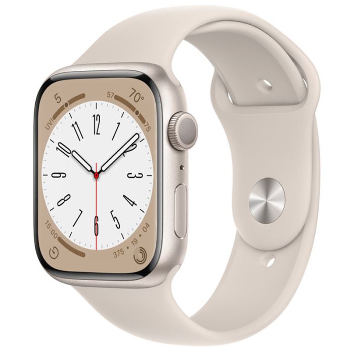 APPLE Watch Séries 8 GPS 45MM - Starlight Aluminium