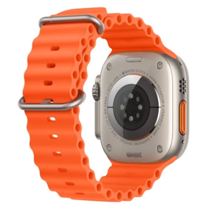 APPLE Watch Ultra2 49mm - Boitier En Titane Et Bracelet Orange Océan