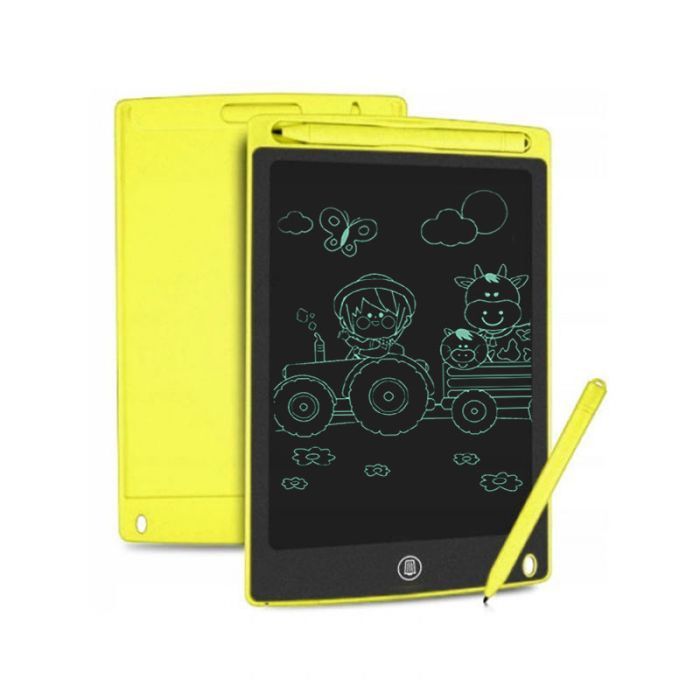 Ardoise Magique LCD 10'' Pour Enfant - Jaune