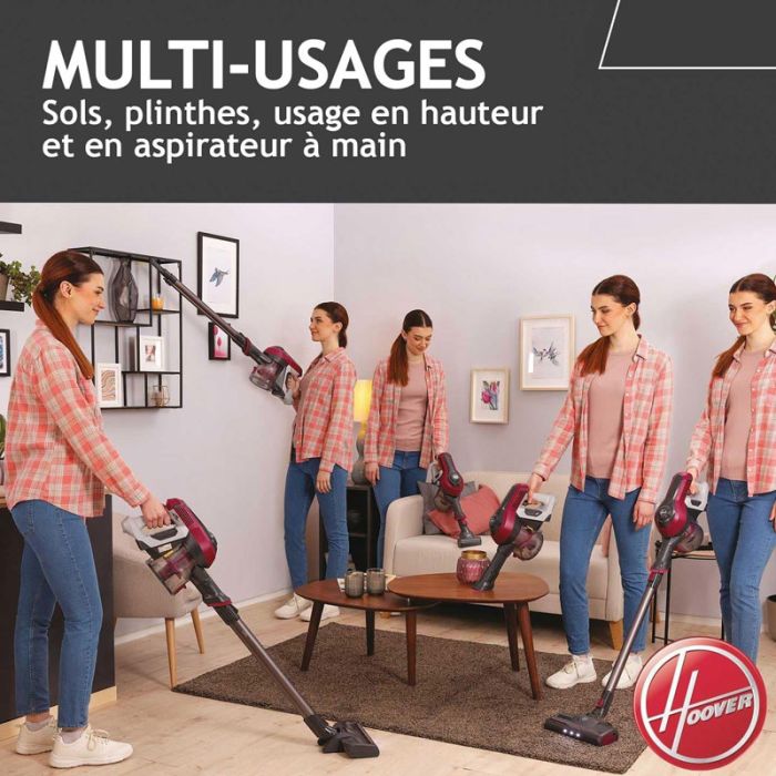 Aspirateur Balai Sans Fil HOOVER HF110P 0.9L - Violet