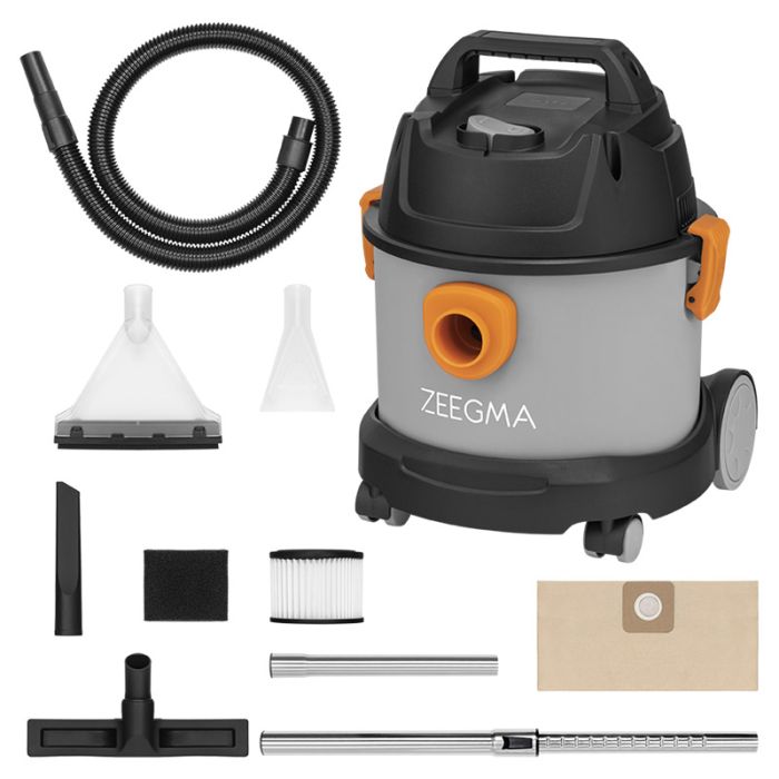 Aspirateur Industriel ZEEGMA Zonder Pro Compact 1000W - Noir&Gris