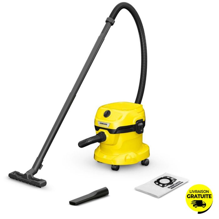 Aspirateur Multifonction KÄRCHER WD2 PLUS V-12/4/18 - Jaune