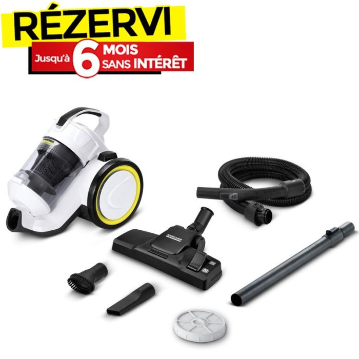 Aspirateur Sans Sac KÄRCHER VC 3 Multicyclone - Noir&Blanc