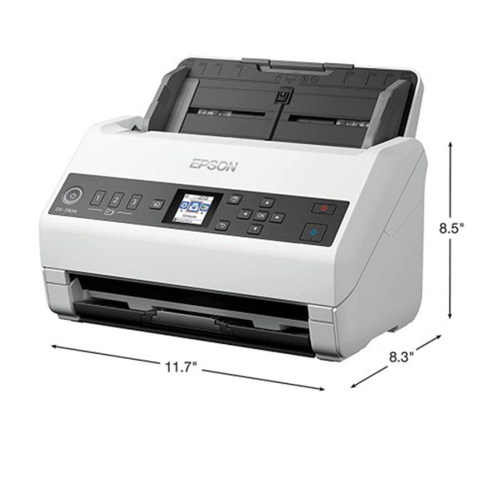 Scanner EPSON WorkForce DS-730N A4 Recto-verso Réseau (B11B259401BA)