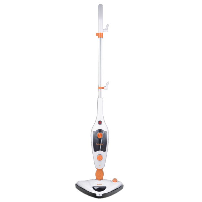 Balai à Vapeur 10EN1 TECHWOOD 1300W 400 ml - Blanc&Orange