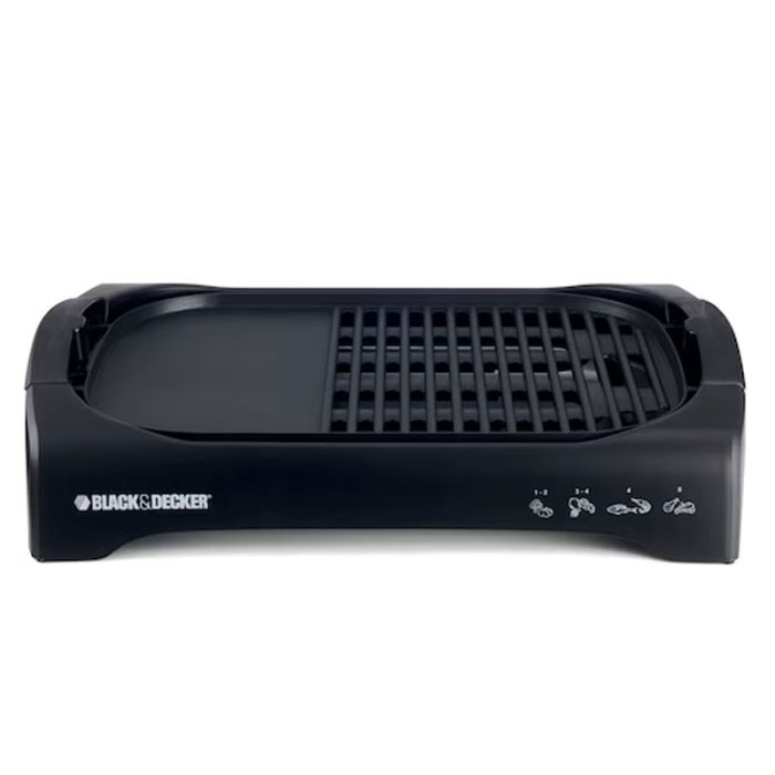 Barbecue Électrique Avec Couvercle BLACK & DECKER 2200W - Noir