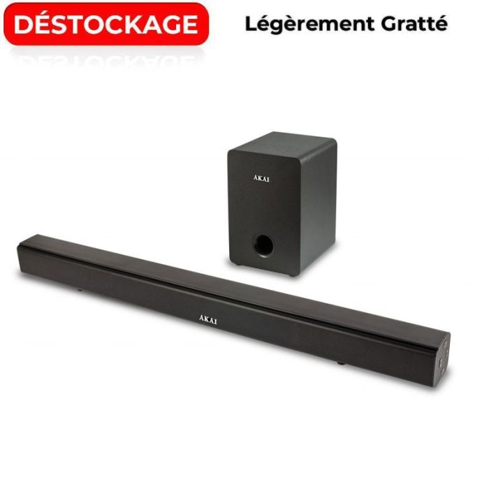 Barre de Son et Subwoofer Sans Fil AKAI ASB6WSW 350 watts - Noir 