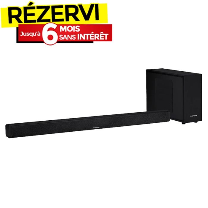 Barre De Son THOMSON SB250BT Avec Caisson de Basse Filaire  - Noir