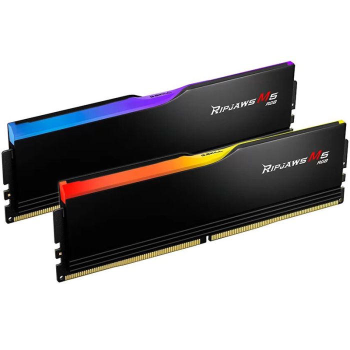 Barrette Mémoire G.SKILL RIPJAWS M5 RGB 64Go DDR5 5200 MHZ - Noir