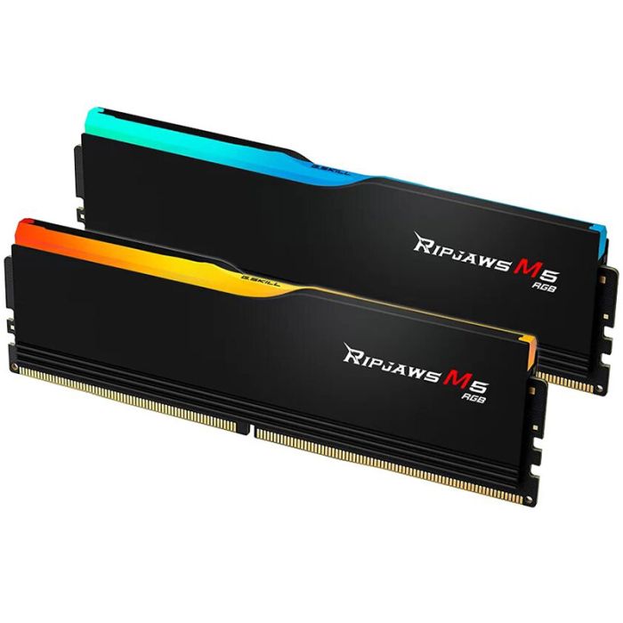 Barrette Mémoire G.SKILL RIPJAWS M5 RGB 64Go DDR5 5200 MHZ - Noir