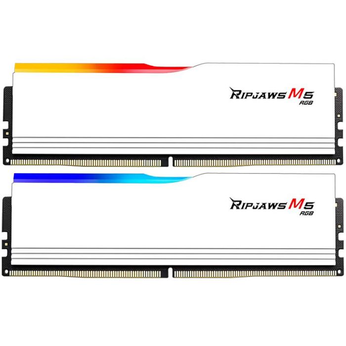 Barrette Mémoire G.SKILL RIPJAWS M5 RGB 96Go DDR5 5200 MHZ - Blanc