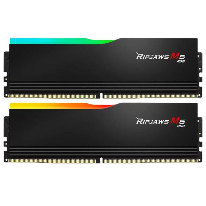 Barrette Mémoire G.SKILL RIPJAWS M5 RGB 96Go DDR5 5200 MHZ - Noir