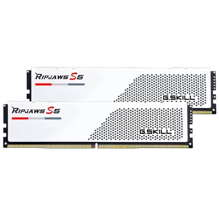 Barrette Mémoire G.SKILL Ripjaws S5 48Go DDR5 5200 MHz - Blanc