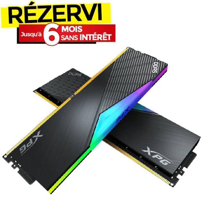 Barrette Mémoire GAMER XPG Lancer 32Go DDR5 6000MHz RGB - BLACK