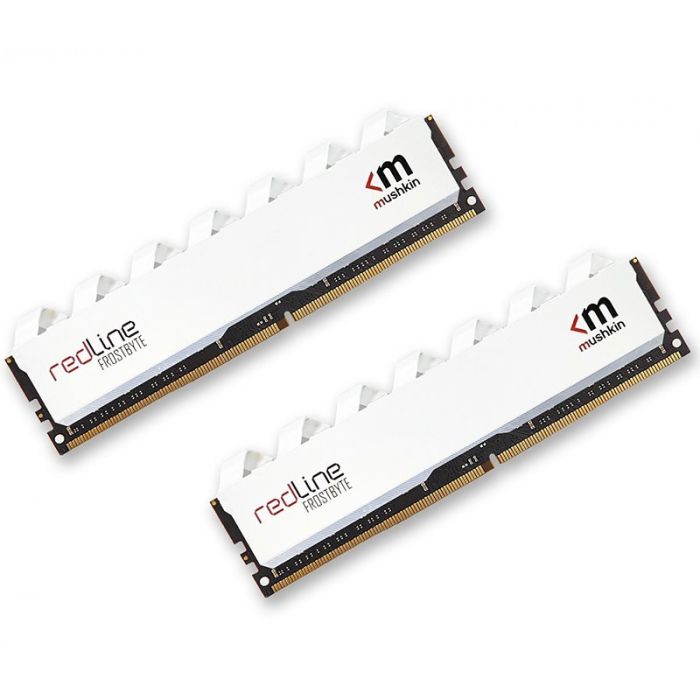 Barrette Mémoire MUSHKIN Redline FrostByte 16Go DDR4 3200MHz - Blanc