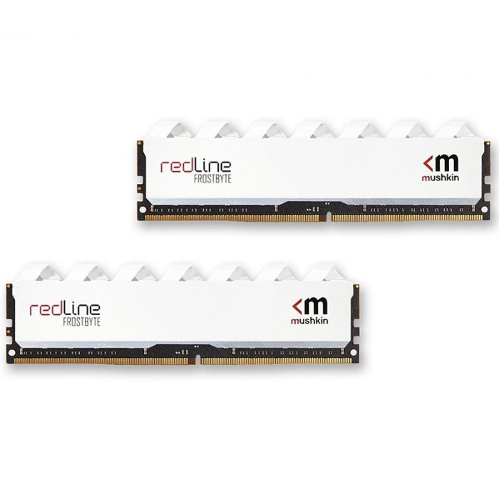 Barrette Mémoire MUSHKIN Redline FrostByte 16Go DDR4 3200MHz - Blanc