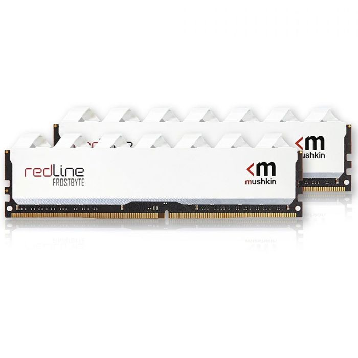 Barrette Mémoire MUSHKIN Redline FrostByte 16Go DDR4 3200MHz - Blanc