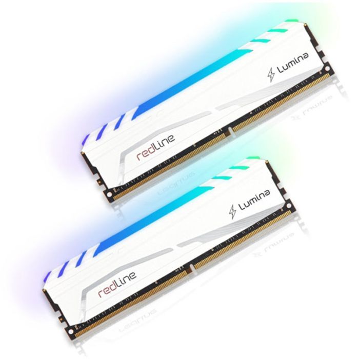 Barrette Mémoire MUSHKIN Redline Lumina White 16Go DDR4 3600MHz 