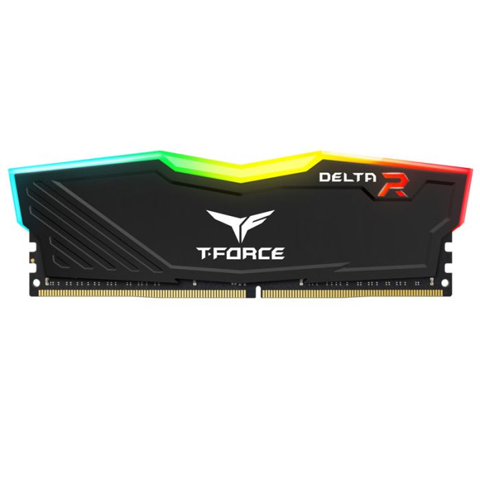 Barrette Mémoire TEAM GROUP T-Force Delta R Black 8Go DDR4 3600MHz RGB