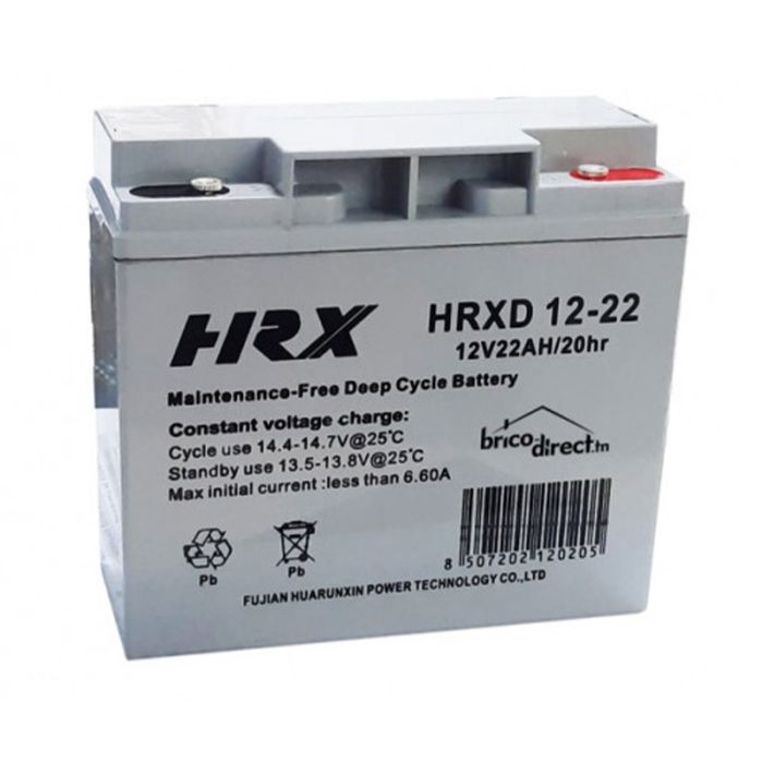 Batterie Plomb Etanche Rechargeable HRX 12V 22AH