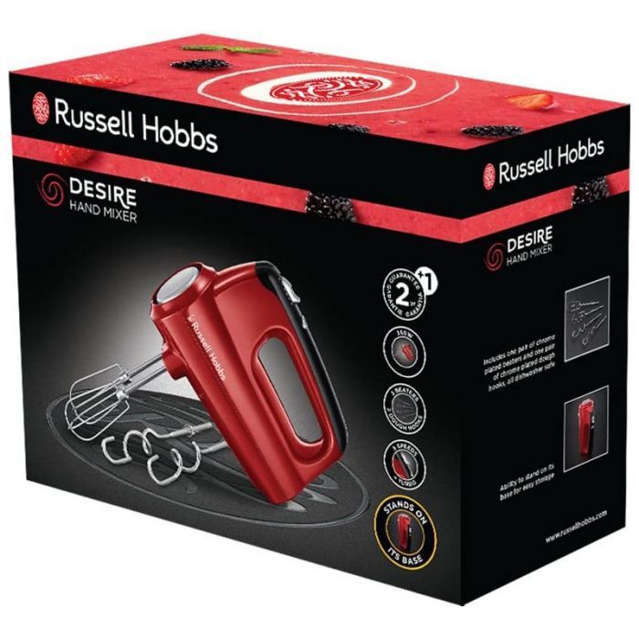 Batteur RUSSELL HOBBS 350watts - Rouge