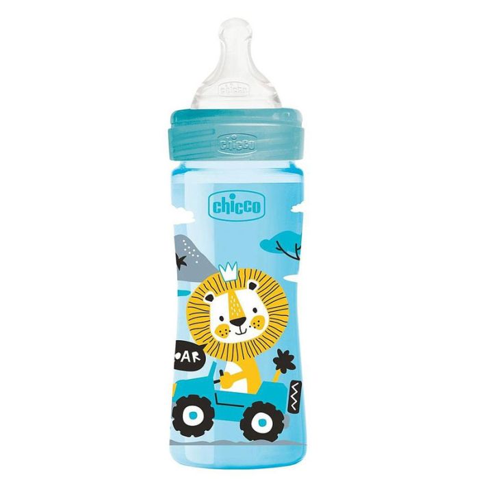 Biberon CHICCO Lion Anti-Coliques Bleu- 250ml